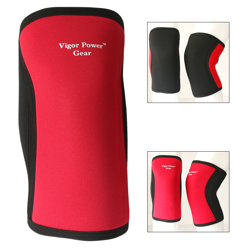 Gear For Crossfit - อุปกรณ์พยุงเข่าสำหรับ squats, ปลอกรัดเข่าแบบหนา, ครอสฟิตยกน้ำหนัก, ขายในคู่เดียว, 7มม.