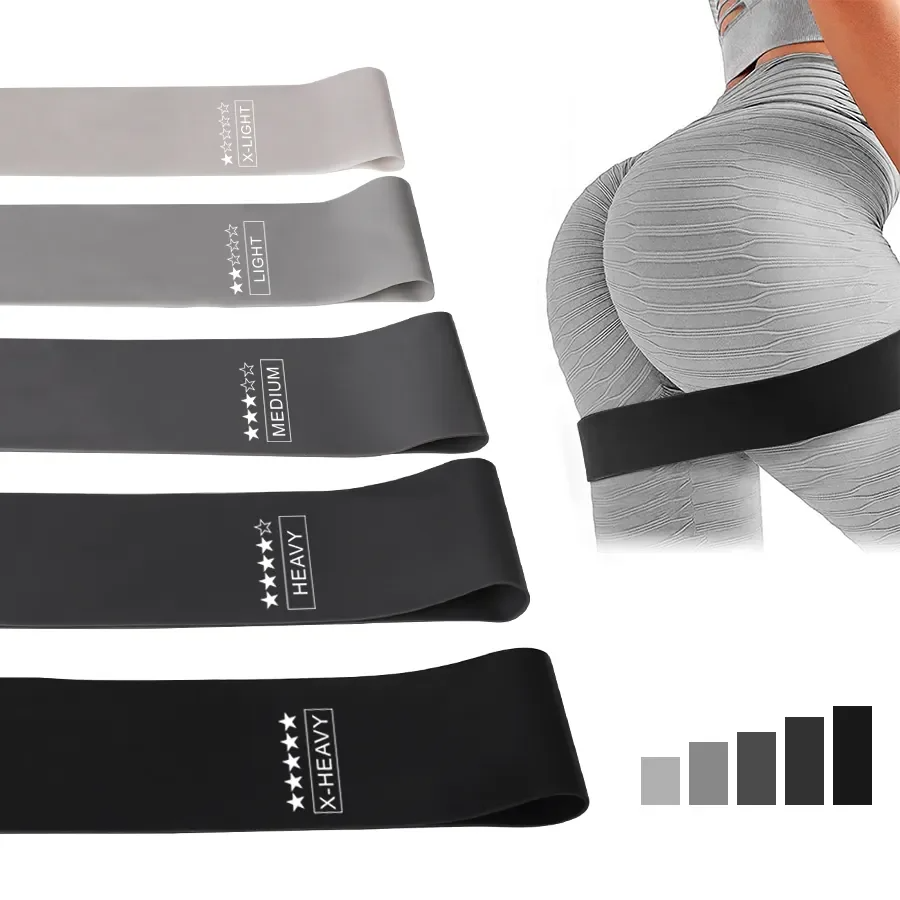 Crossfit Workout Gear - ยางยืดออกกำลังกาย 5 ระดับความต้านทาน สำหรับฟิตเนส พิลาทิส กีฬา