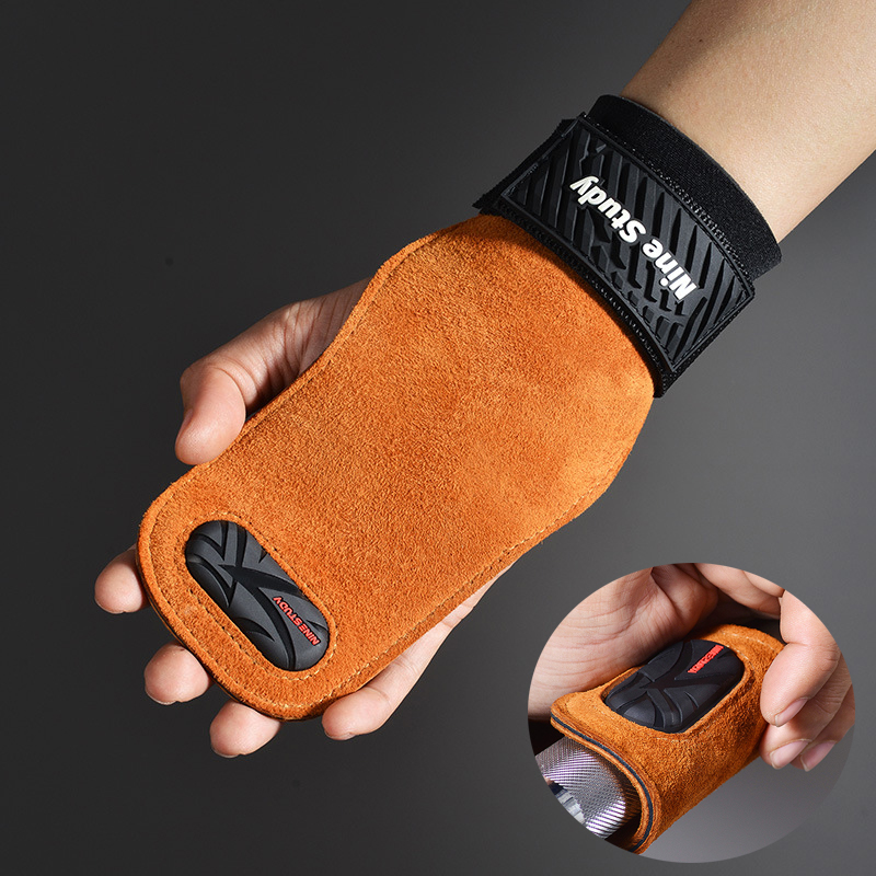 ถุงมือเล่นยิมหนังวัวยกน้ำหนักอ - Crossfit Workout Gear บทวิจารณ์และราคา